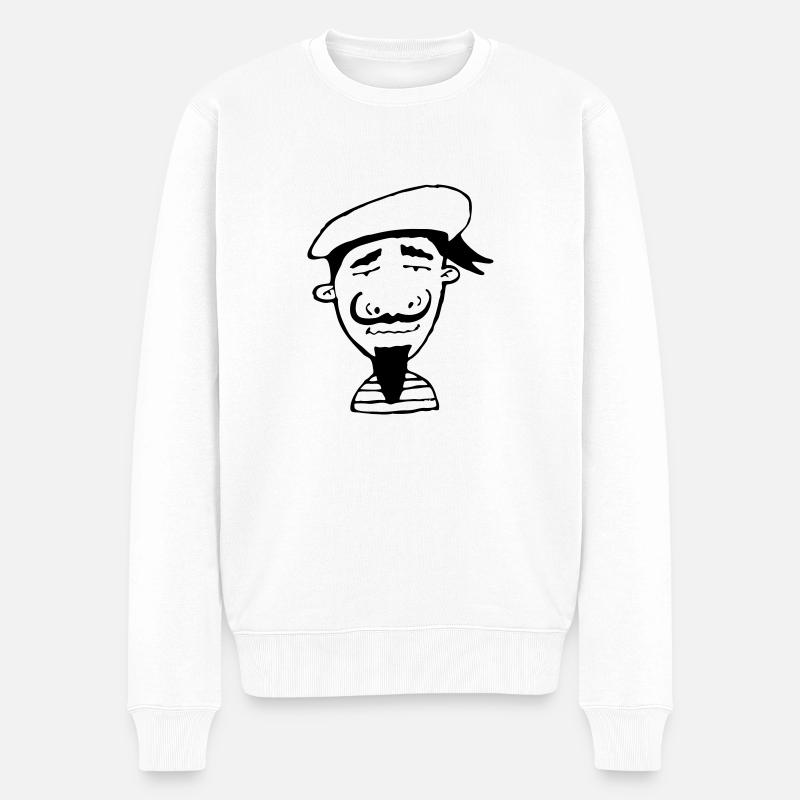 Matrose - Männer Premium Bio Pullover - Weiß
