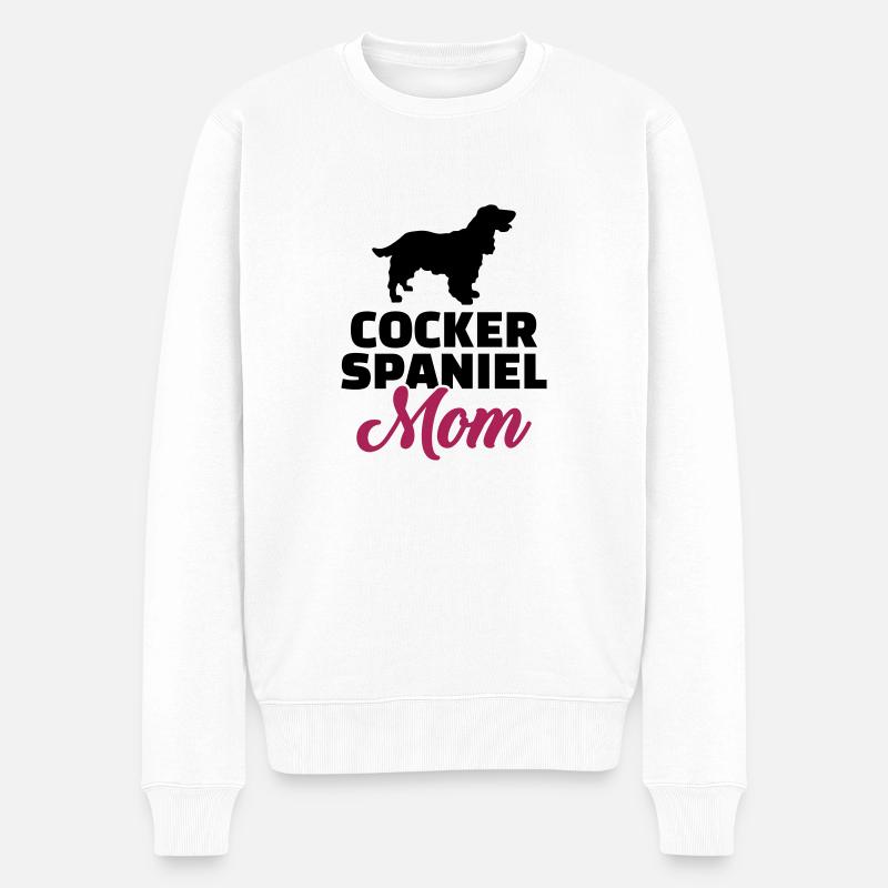 Cocker Spaniel - Männer Premium Bio Pullover - Weiß