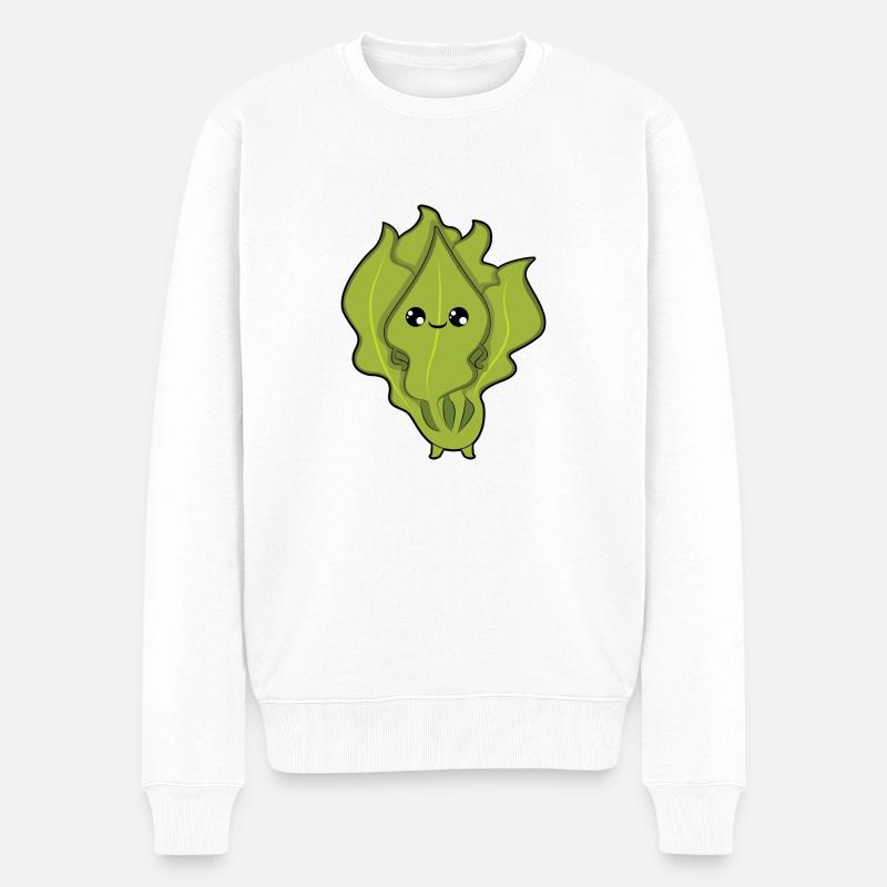 Rucola - Männer Premium Bio Pullover - Weiß
