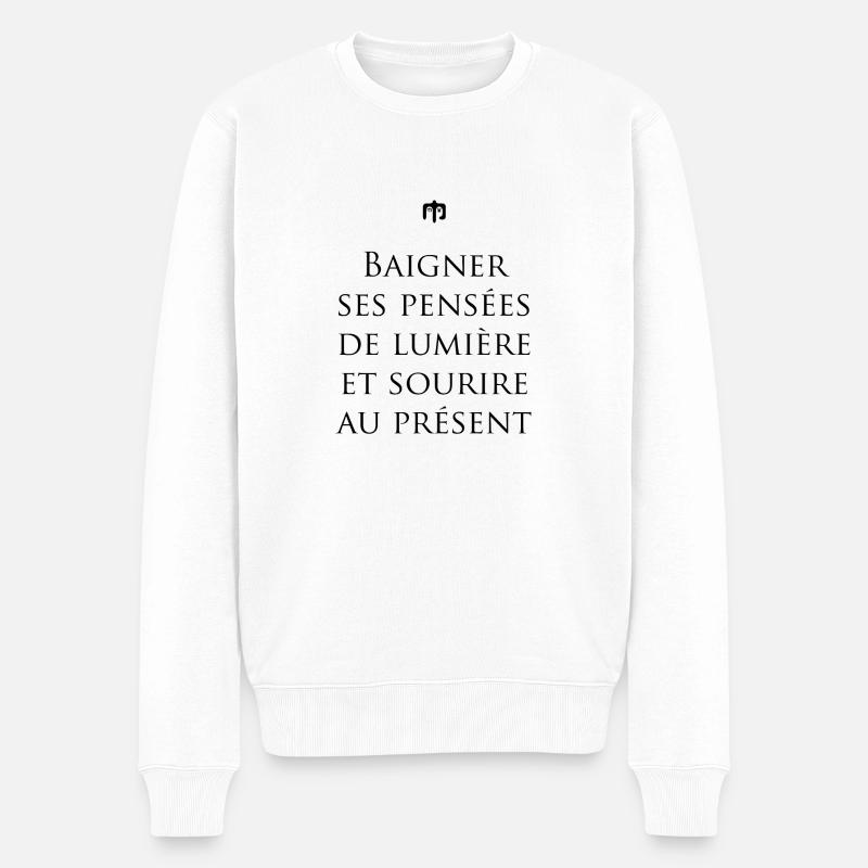 sourire - Pull Premium bio Homme - blanc