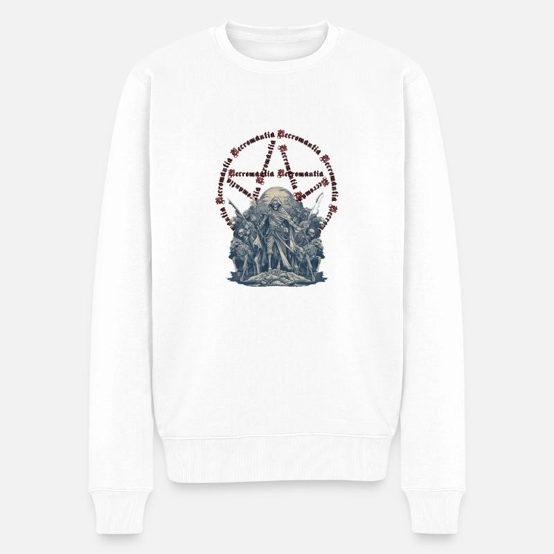 Necromantia 4 - Männer Premium Bio Pullover - Weiß