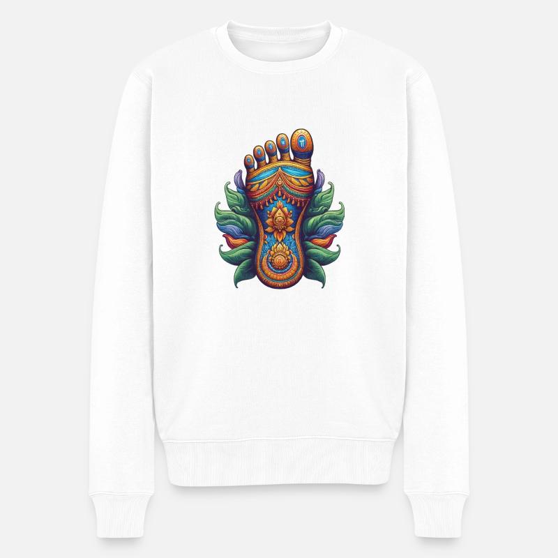 L’empreinte de Vishnu - Pull Premium bio Homme - blanc
