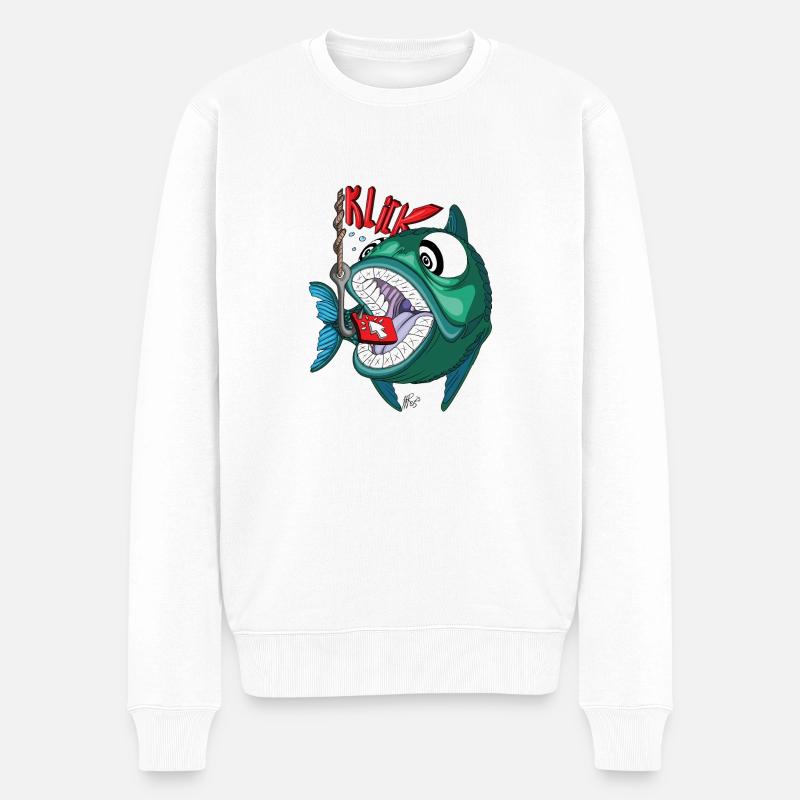 Appât à clics - Pull Premium bio Homme - blanc
