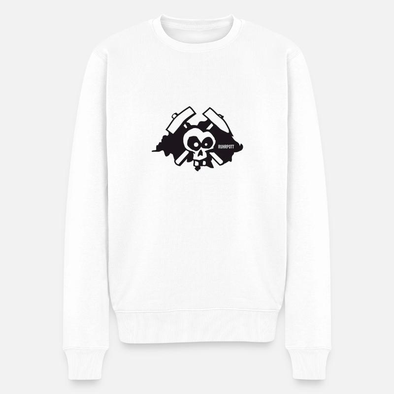 Ruhrgebiet - Männer Premium Bio Pullover - Weiß