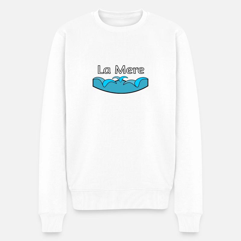 La Mere - Männer Premium Bio Pullover - Weiß
