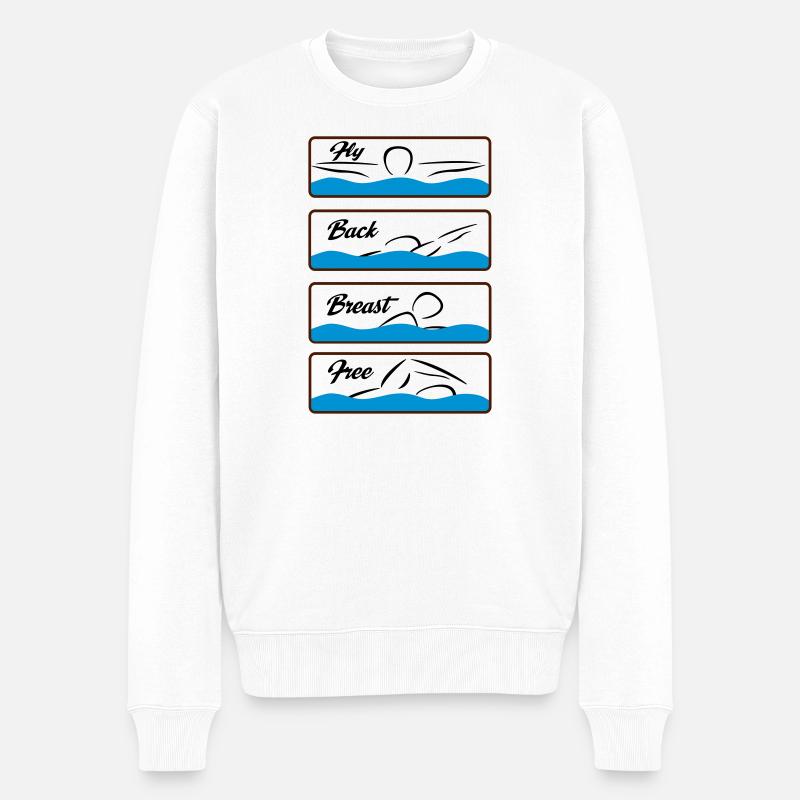 nage - Pull Premium bio Homme - blanc