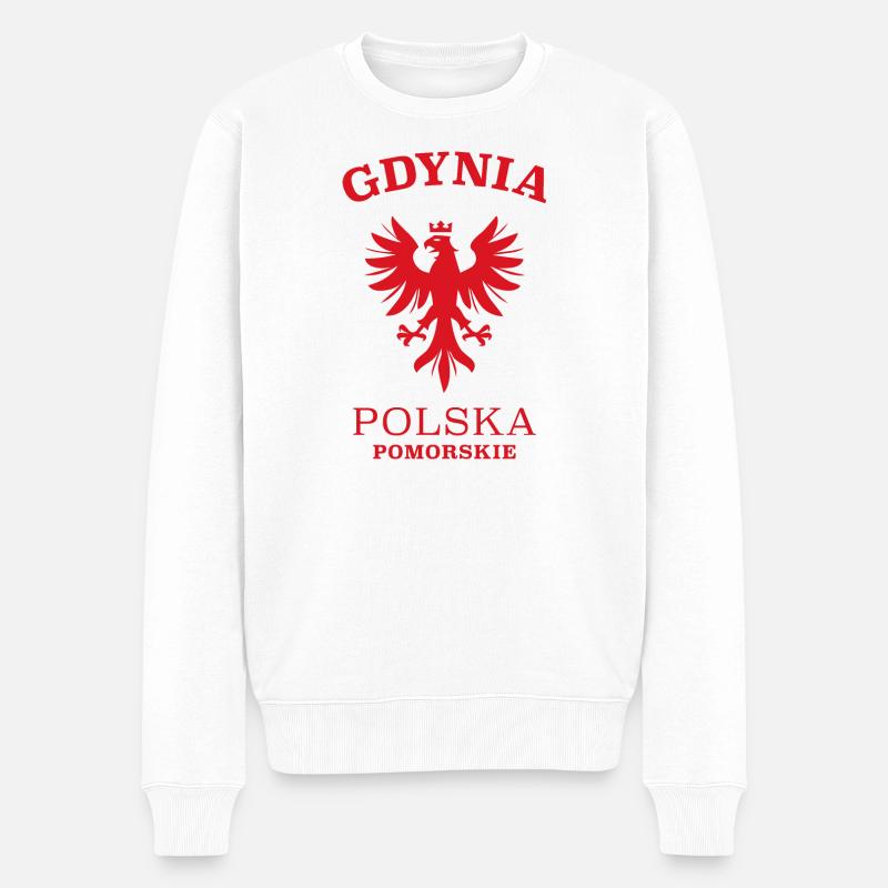 GDYNIA Pologne Pologne - Pull Premium bio Homme - blanc