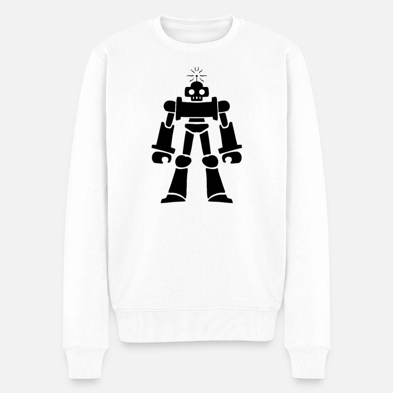 Robotron - Pull Premium bio Homme - blanc