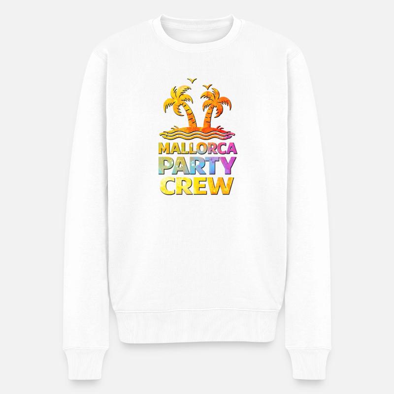 Mallorca Party Crew - Pull Premium bio Homme - blanc