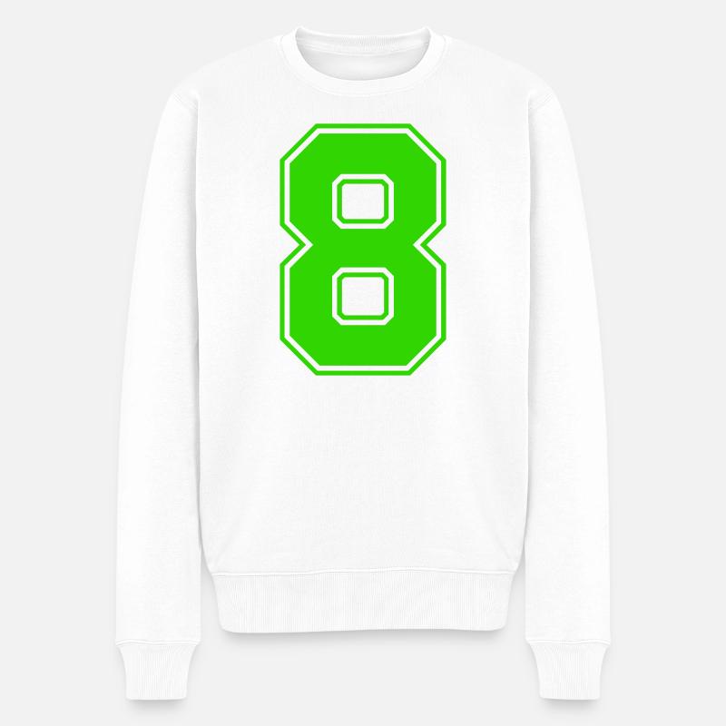 8-- - Pull Premium bio Homme - blanc