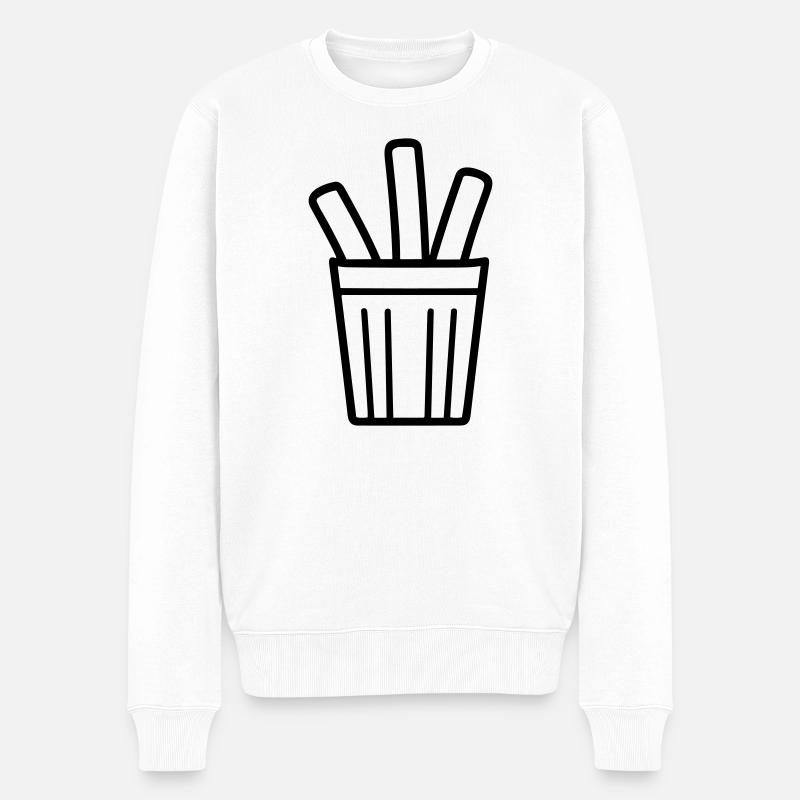 Frites - Pull Premium bio Homme - blanc