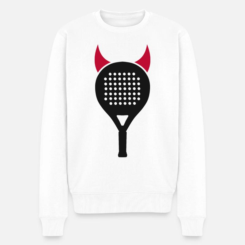 Padelspieler Padeltennis Teufelchen Mädchen Padel - Männer Premium Bio Pullover - Weiß