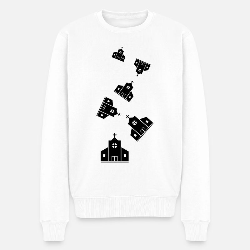 Église - Pull Premium bio Homme - blanc