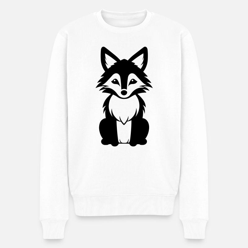 Renard - Pull Premium bio Homme - blanc