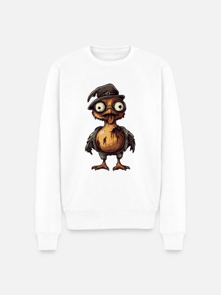 Turkey Halloween Comic Funny - Men's Premium Organic Jumper - white