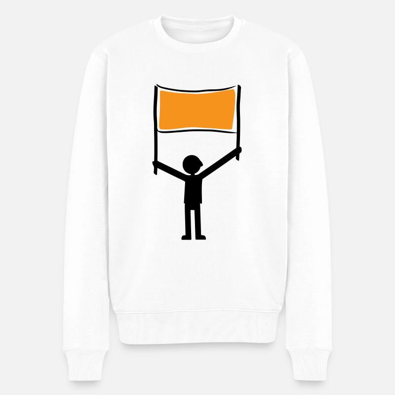 Grève de démonstration - Pull Premium bio Homme - blanc