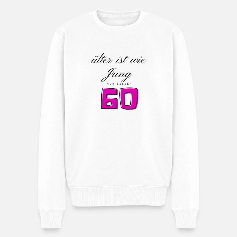 60e anniversaire - Pull Premium bio Homme - blanc