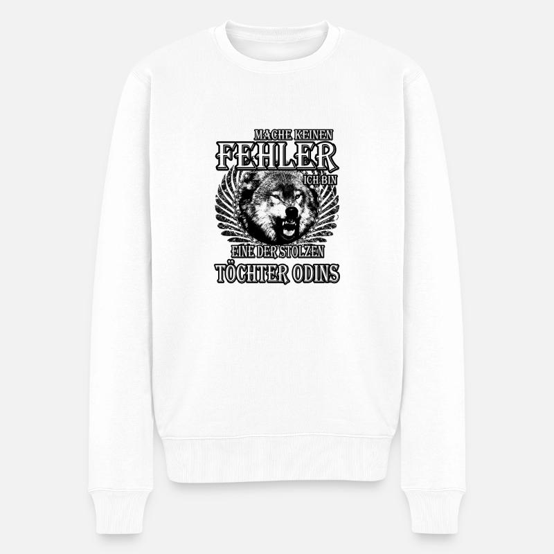 Töchter Odins - Männer Premium Bio Pullover - Weiß