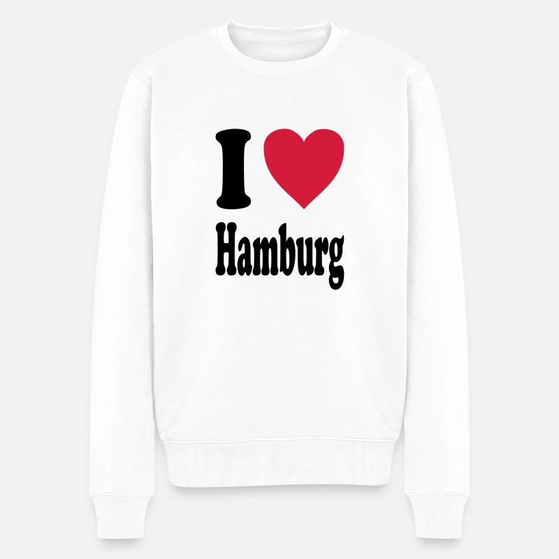 J'adore Hambourg - Pull Premium bio Homme - blanc