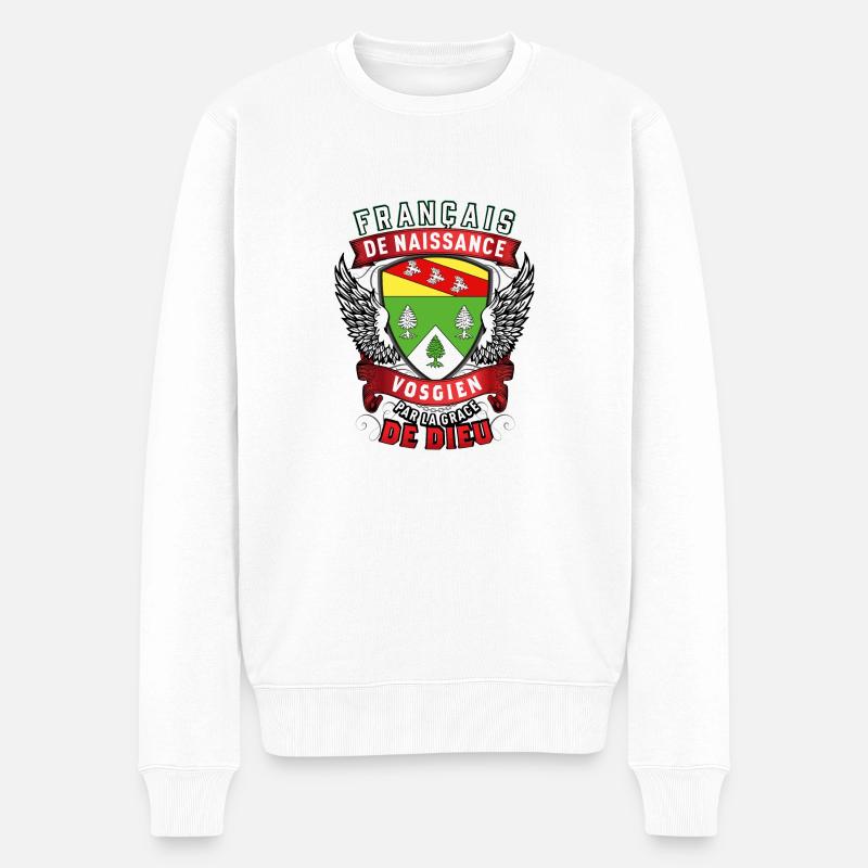 Vosgien Grâce de Dieu - Pull Premium bio Homme - blanc