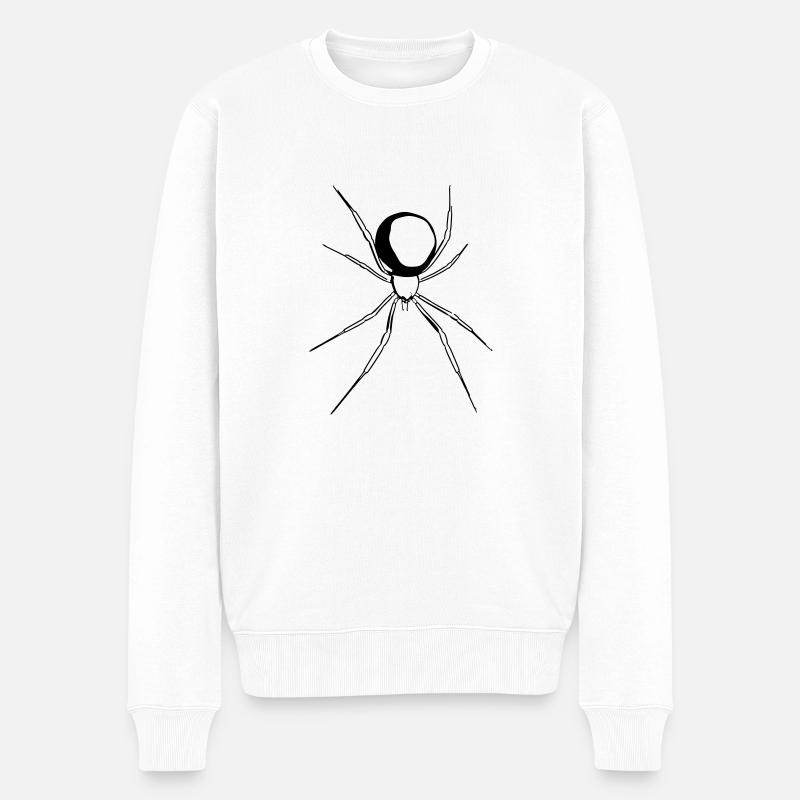 veuve noire - Pull Premium bio Homme - blanc