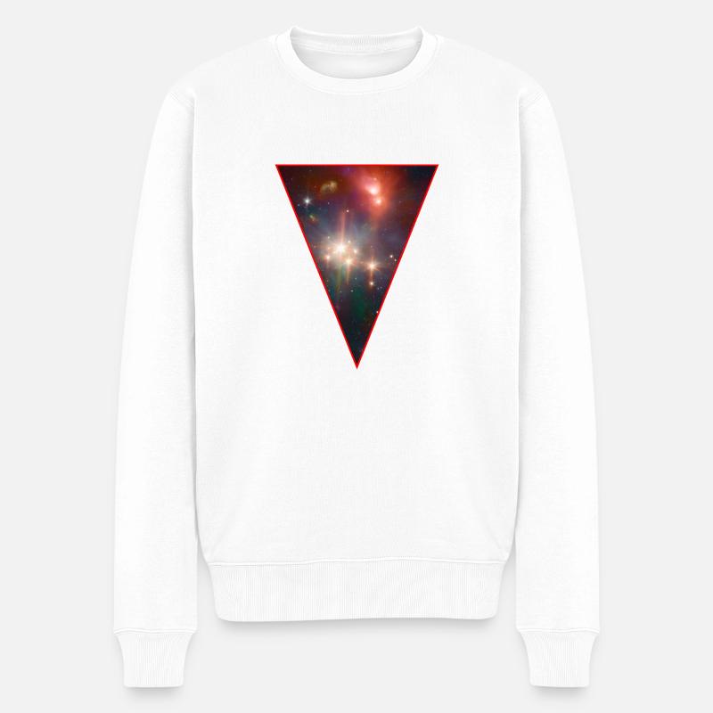 Galaxy - Space - Sterne - Cosmic - Kunst - - Männer Premium Bio Pullover - Weiß