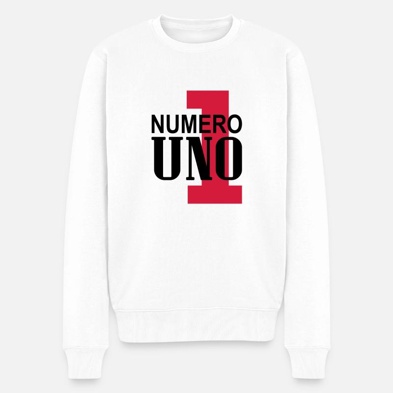 NUMERO UNO - Pull Premium bio Homme - blanc