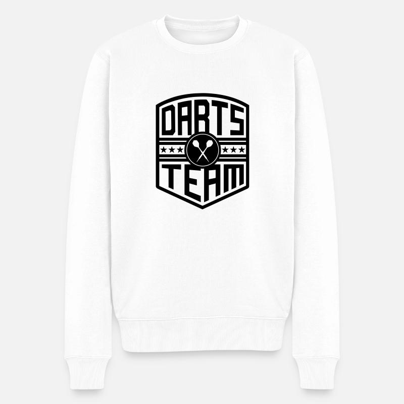 Darts Team (Blason) 01 - Pull Premium bio Homme - blanc