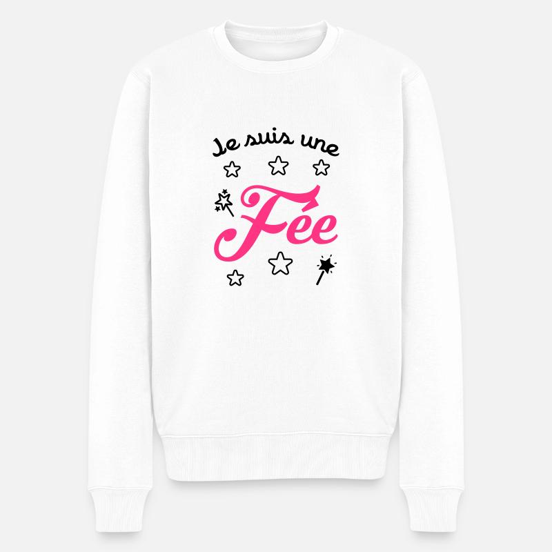 fille / fée / princesse / bébé - Pull Premium bio Homme - blanc