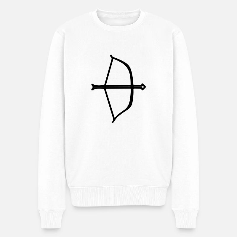 Arc et des flèches - Pull Premium bio Homme - blanc
