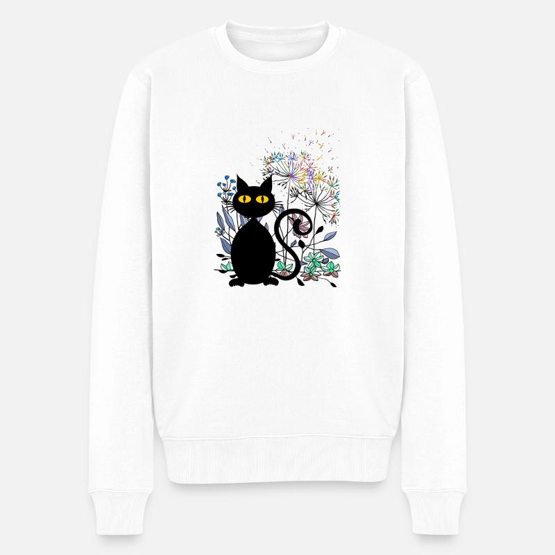 Chat - Pull Premium bio Homme - blanc