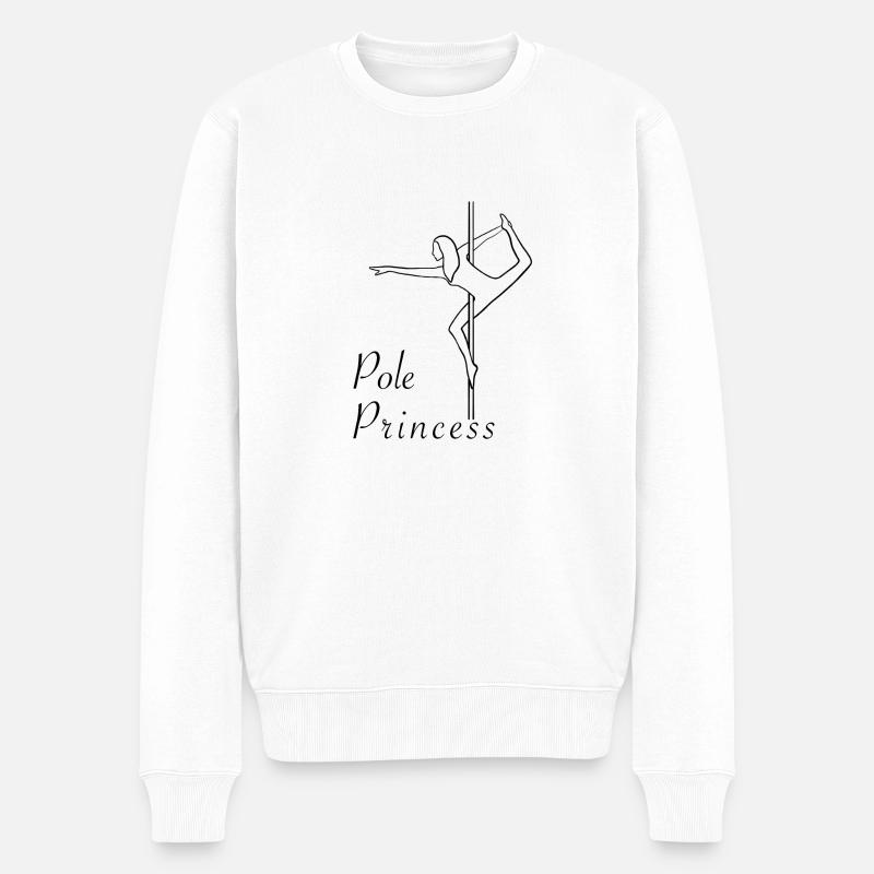 Pole Princess Pole Dance Tanzen Polefitness - Männer Premium Bio Pullover - Weiß