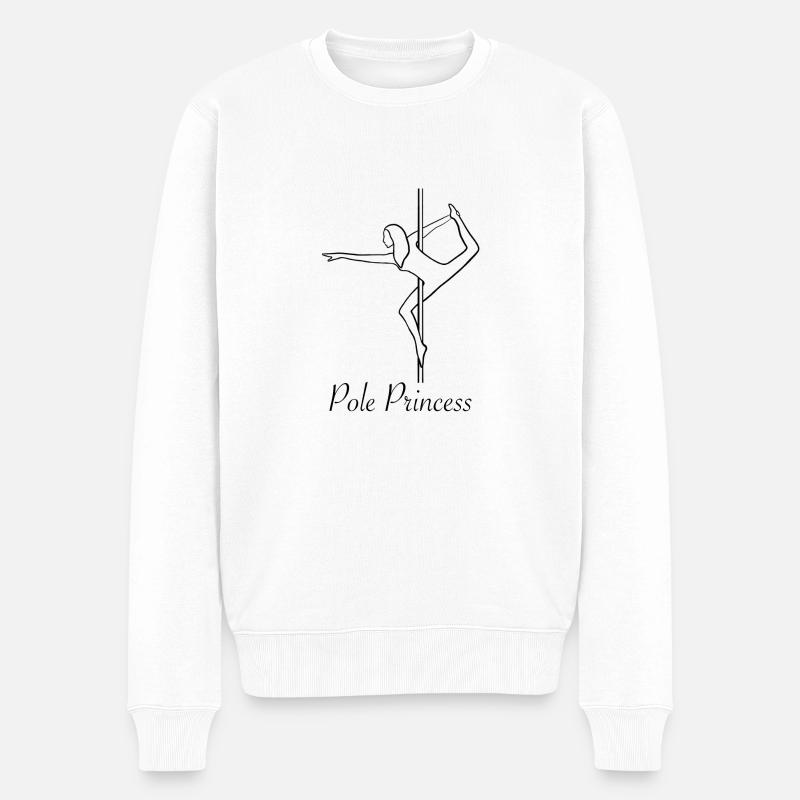 Pole Princess Pole Dance - Pull Premium bio Homme - blanc