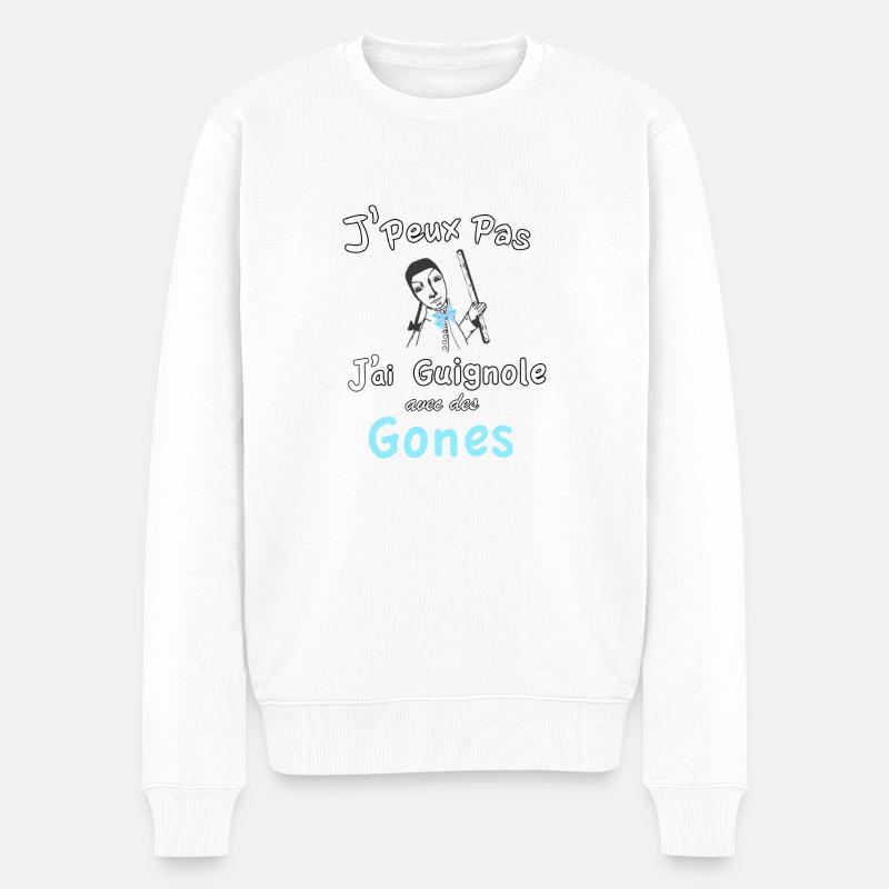 J'peu pas j''ai guignole - Pull Premium bio Homme - blanc