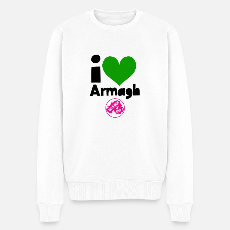 Armagh - Männer Premium Bio Pullover - Weiß