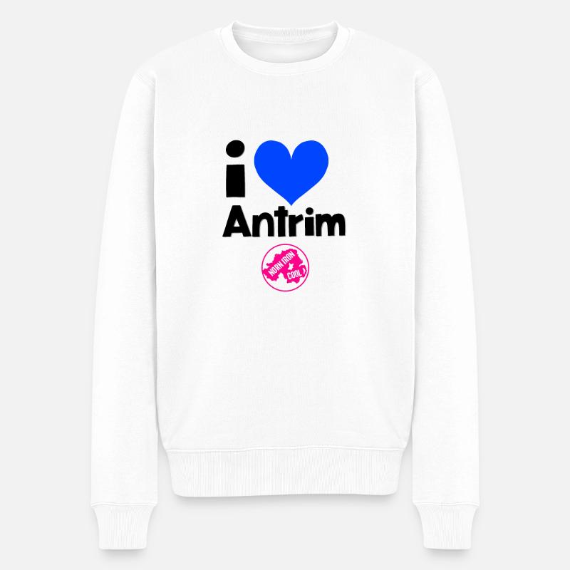 Antrim - Männer Premium Bio Pullover - Weiß