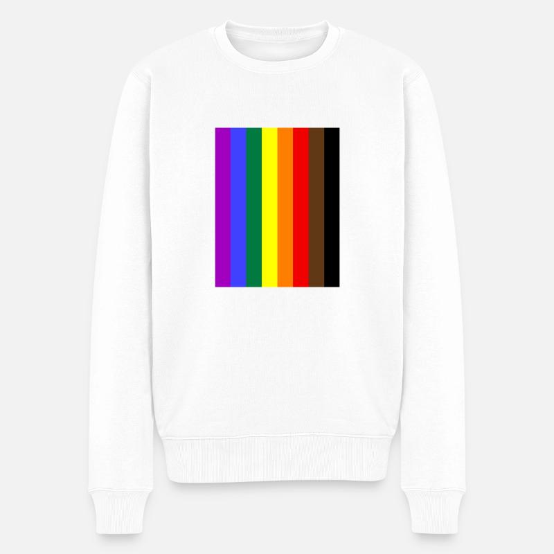 Gay pride TEE - Pull Premium bio Homme - blanc