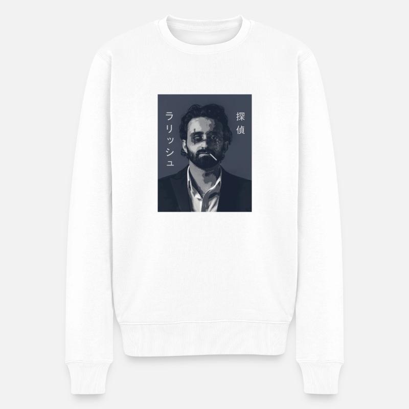 Anime - Männer Premium Bio Pullover - Weiß