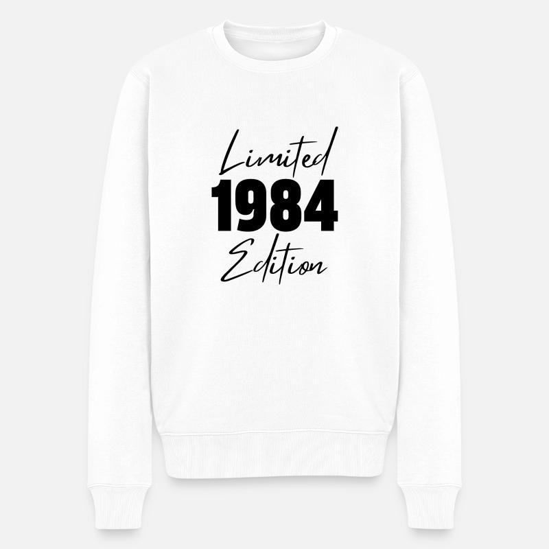 1984 Limited Edition - Männer Premium Bio Pullover - Weiß