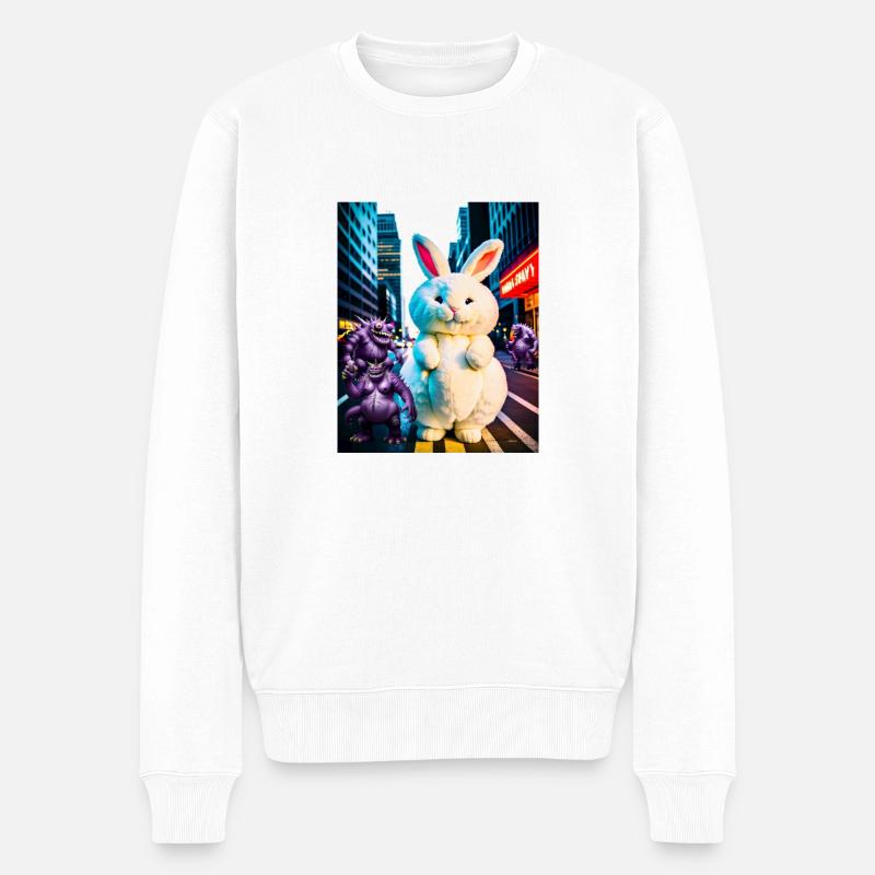 Osterbiersuchen - Männer Premium Bio Pullover - Weiß