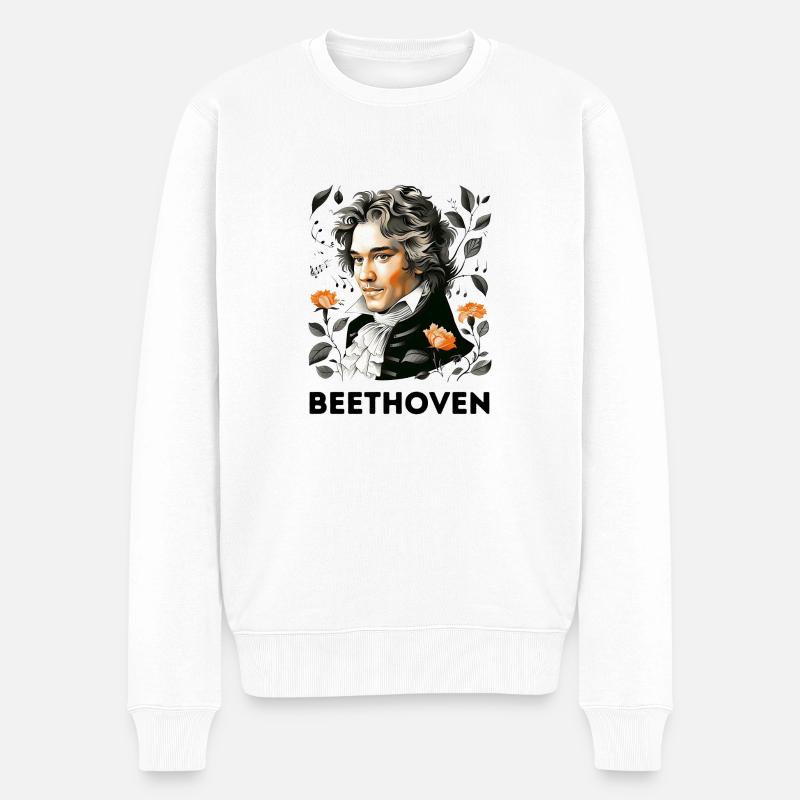 Ludwig van Beethoven - Pull Premium bio Homme - blanc