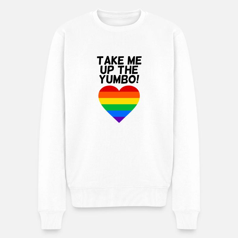 Yumbo-Zentrum - Männer Premium Bio Pullover - Weiß