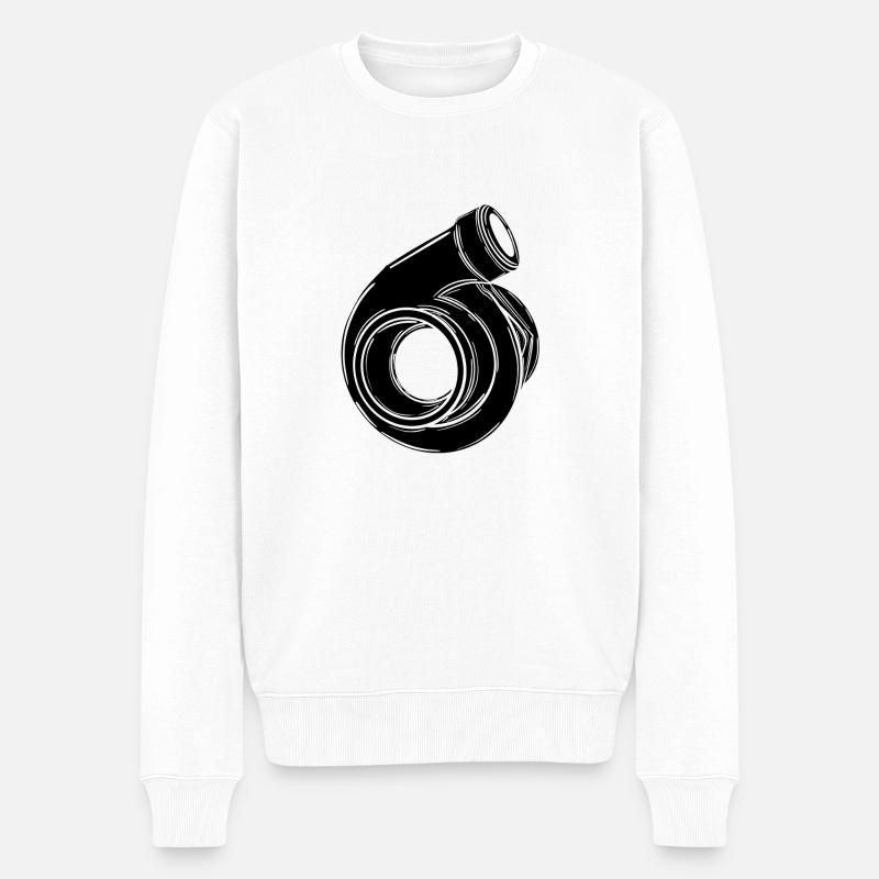 Turbo - Pull Premium bio Homme - blanc