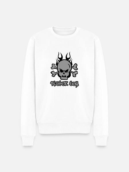Skater Boy - Men's Premium Organic Jumper - white
