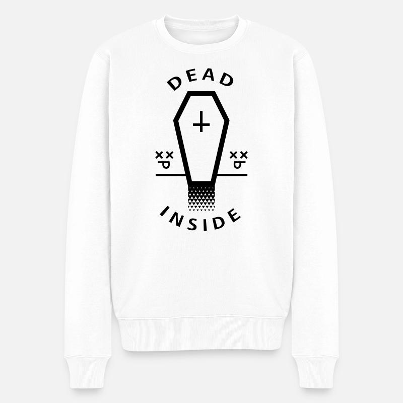 Dead Inside - Männer Premium Bio Pullover - Weiß