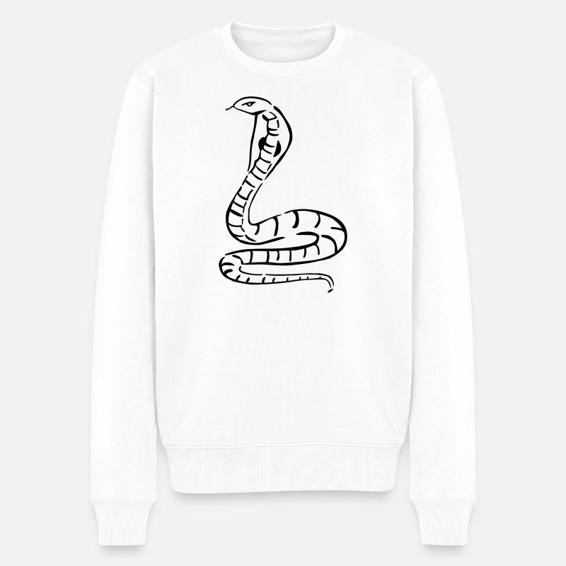 serpent - Pull Premium bio Homme - blanc