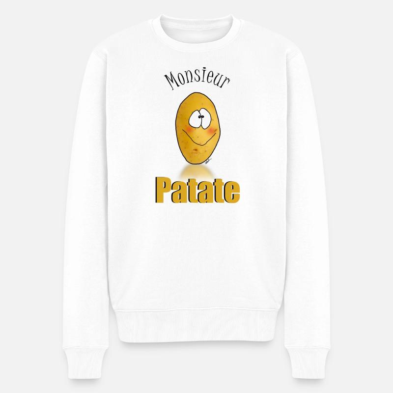 Mr Patate - Pull Premium bio Homme - blanc