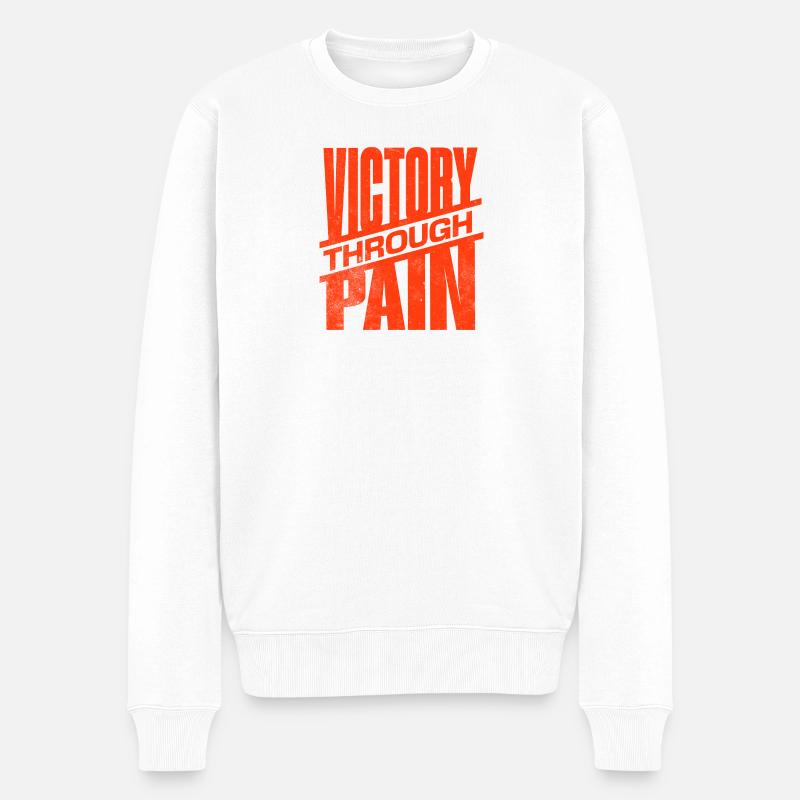 Victoire - Pull Premium bio Homme - blanc