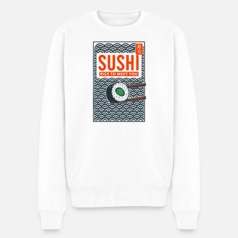 Rice pour te rencontrer - Pull Premium bio Homme - blanc