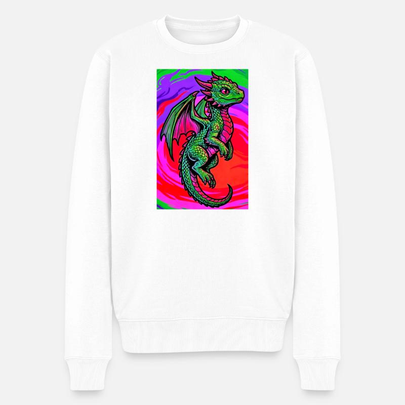dragon - Pull Premium bio Homme - blanc